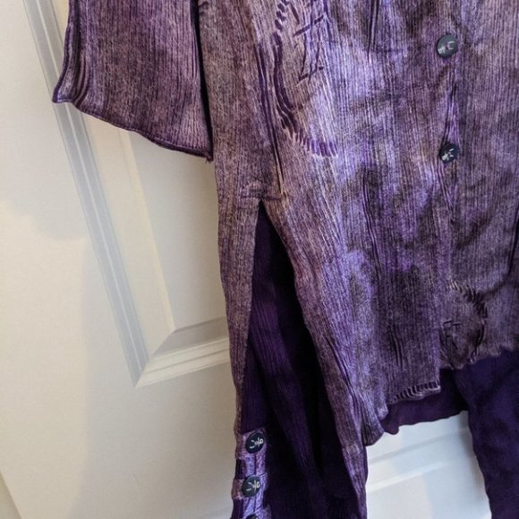 Good Earth Clothing Hand Made Set 100% Rayon tie-dye Boho lounge set - Picture 3 of 7